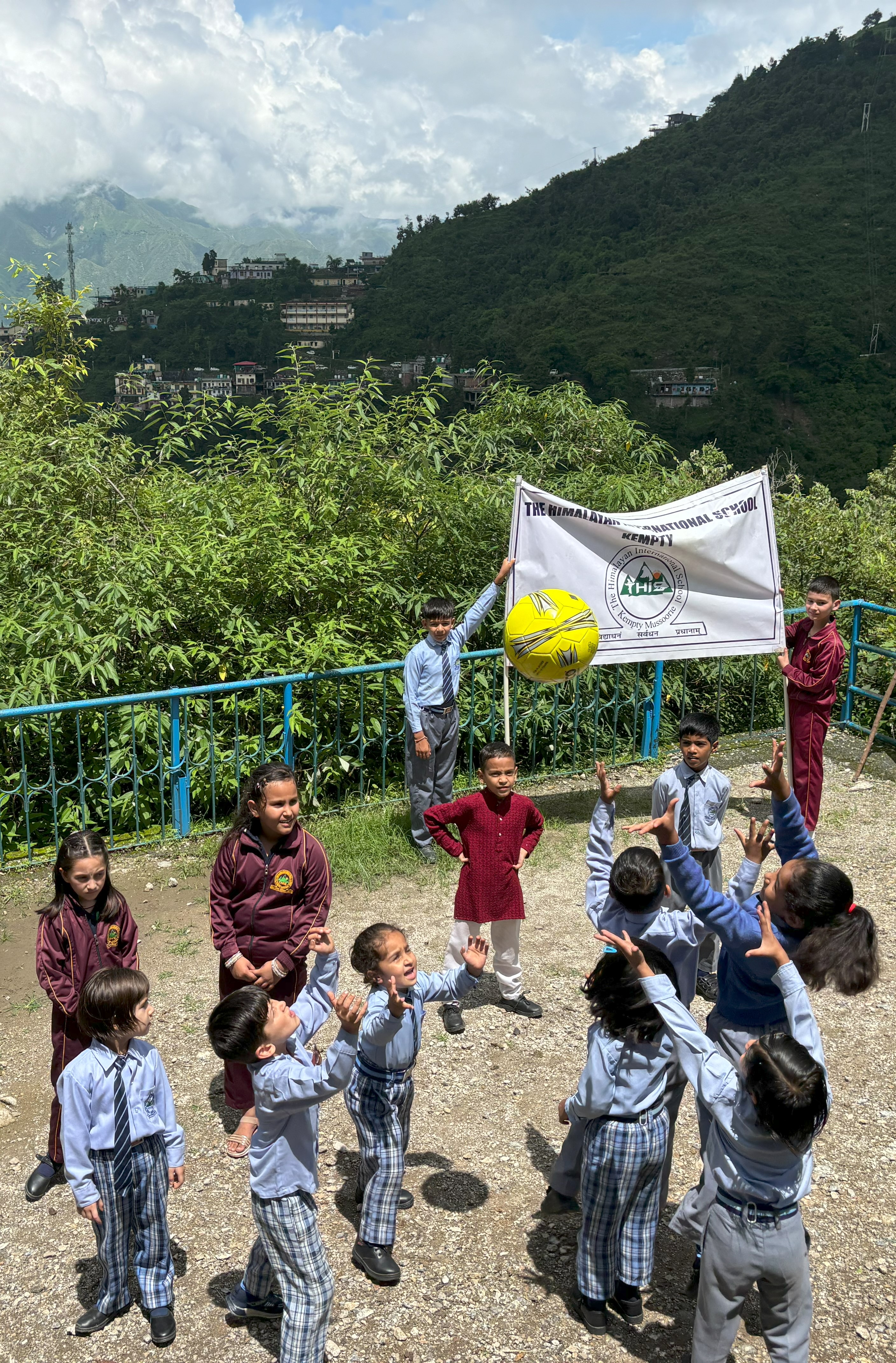 Sports day with students